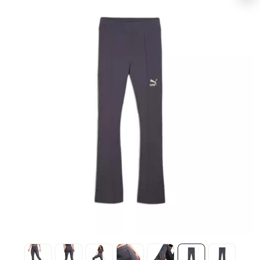 *****SOLD***** NWT PUMA Women's Classic Pintuck Flared Leggings-Grey - Picture 8 of 9